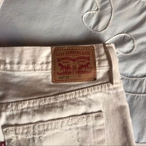 Levi’s White 501 Jeans